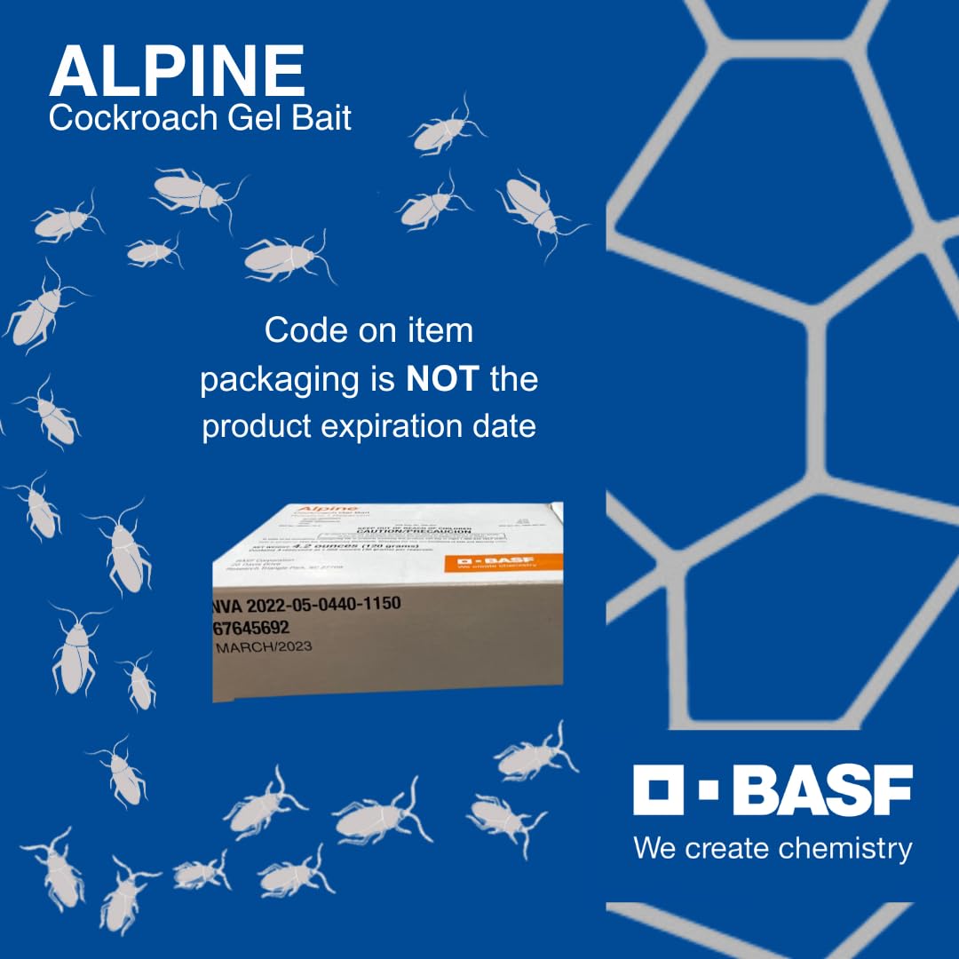 Alpine Cockroach Gel Bait Rotation 2 packaging supports warehouse and facility use.