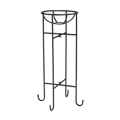 Alpine Corporation 24-inch gazing globe stand side view showing sturdy base for outdoor displays.
