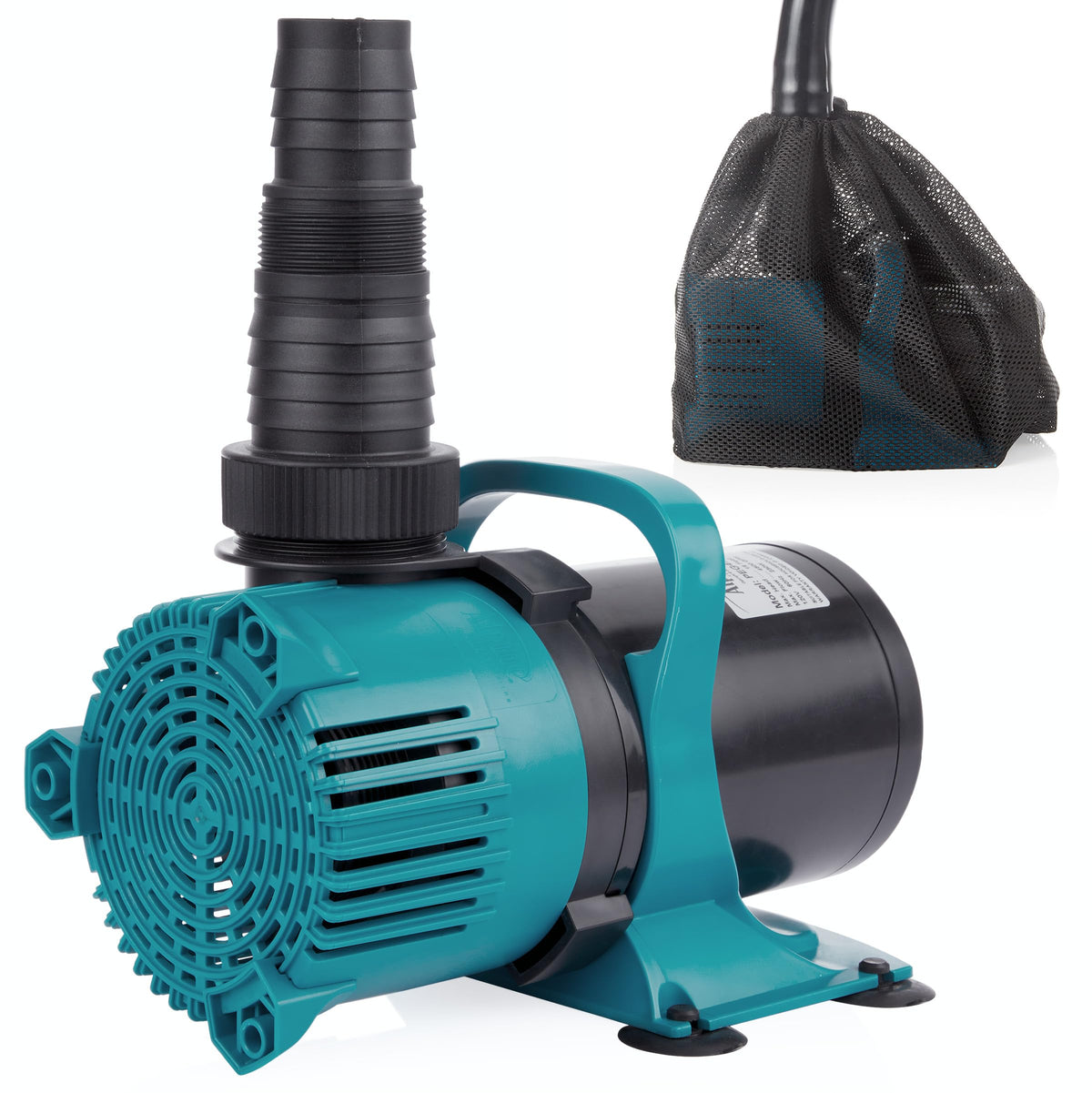 Alpine PEG5600 pump top view showing compact design for ponds and fountains