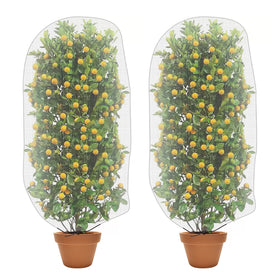 Alpurple drawstring garden netting 4.6x3 ft protects plants from pests while allowing airflow.