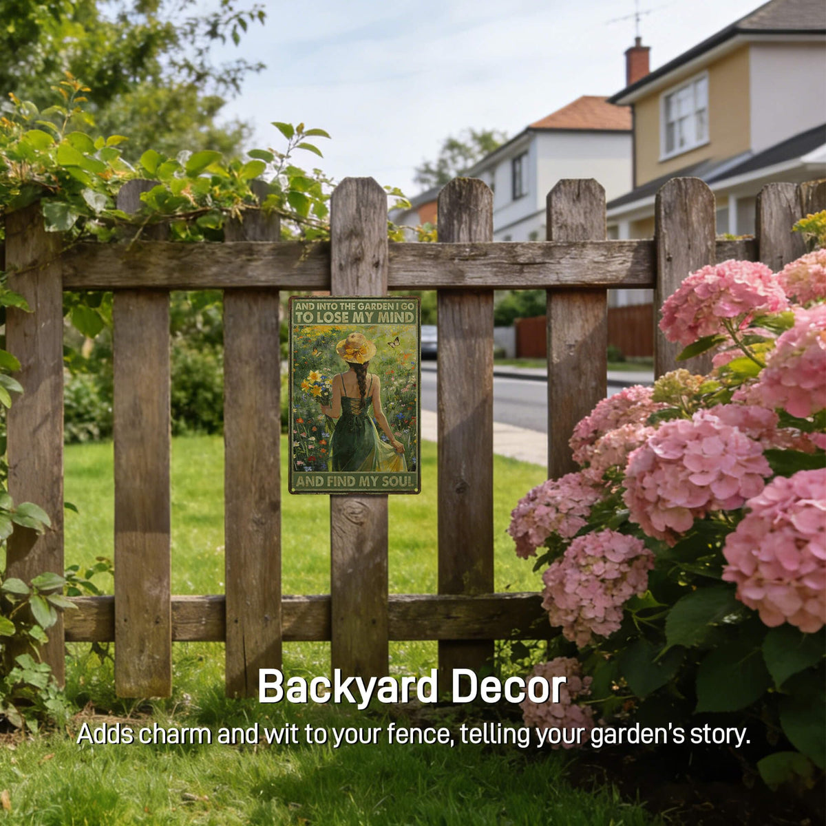 ALREAR rust-resistant aluminum sign designed for garden use