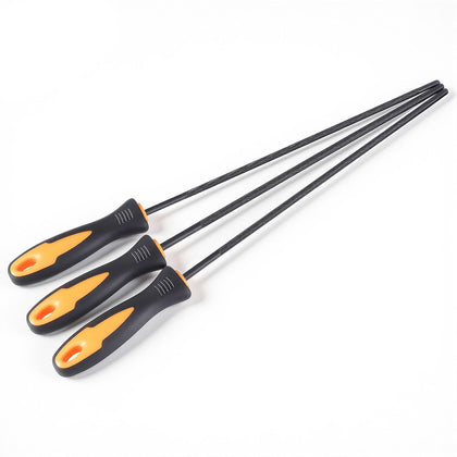 Alrhso 5/32 inch chainsaw file set for triple-pack edge maintenance and precise sharpening.