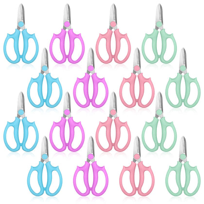 Alrhso floral scissors with pink handles offer precise cuts for vibrant flower arrangements.