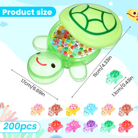 Alrhso 200 mini resin turtles brighten DIY landscapes with vivid color.