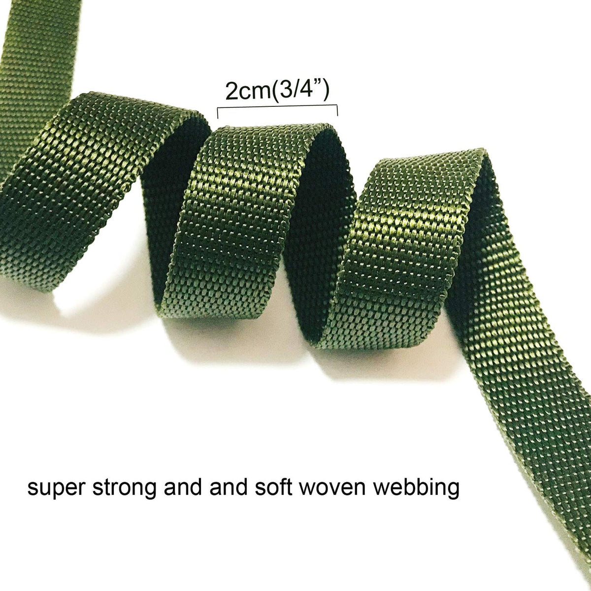 Alshurlife tree strap being easily tied to a stake.