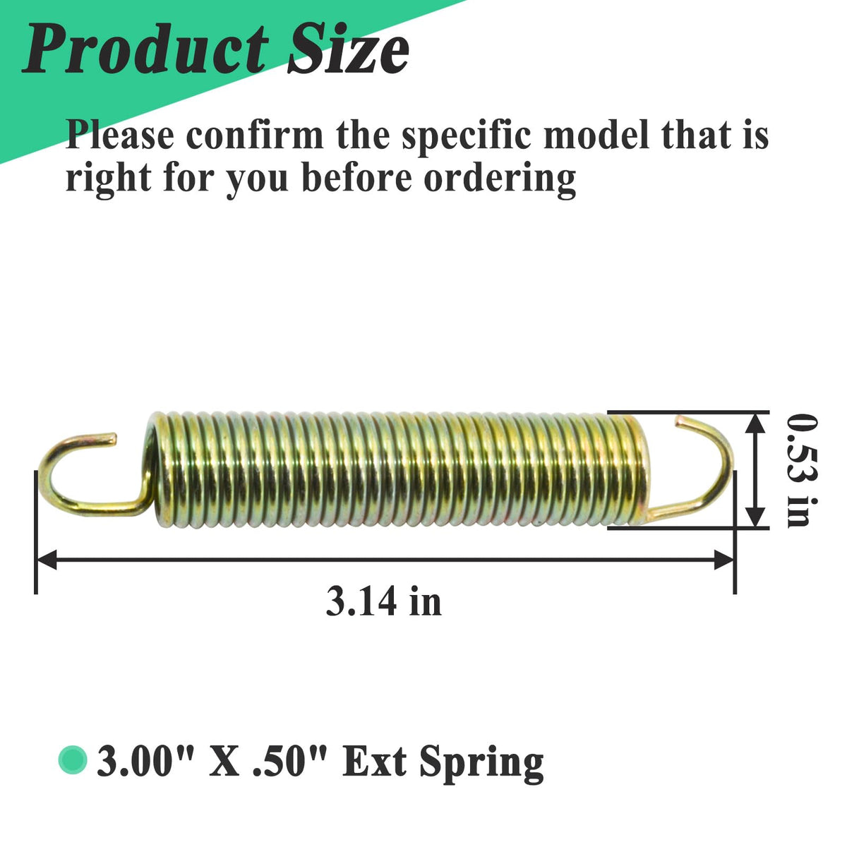 Alsoyixia 604490 tensioner spring replacement restores smooth transmission during mowing tasks.