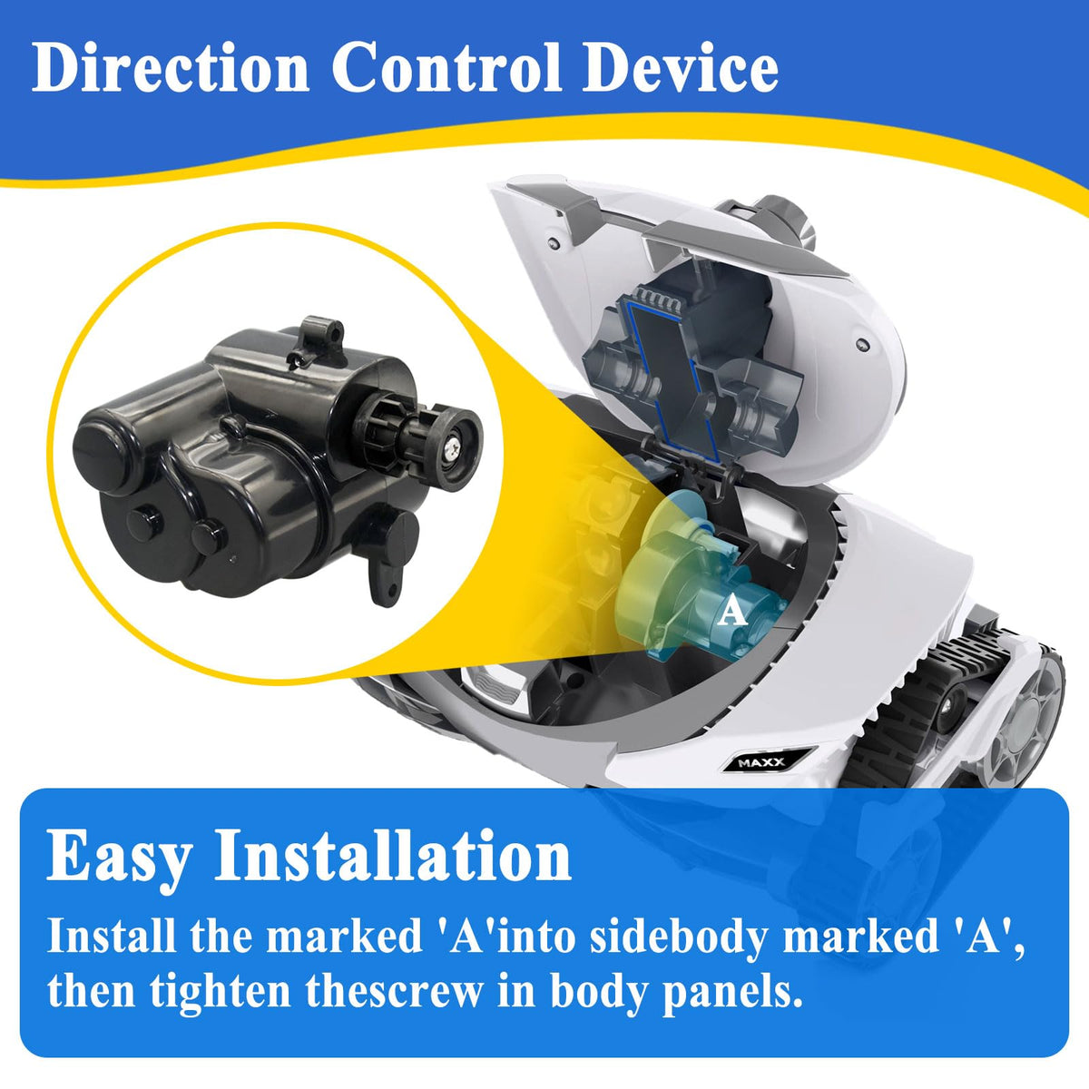 Alsoyixia SideA direction control durable plastic withstands pool conditions