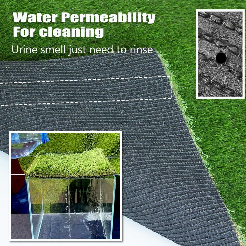 ALTRUISTIC drainage holes in grass turf enable quick drying after rain.