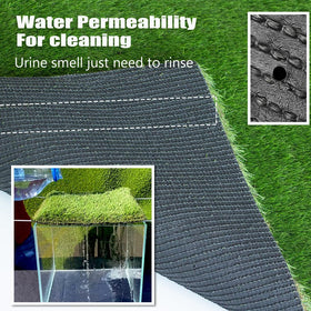 ALTRUISTIC drainage holes in grass turf enable quick drying after rain.