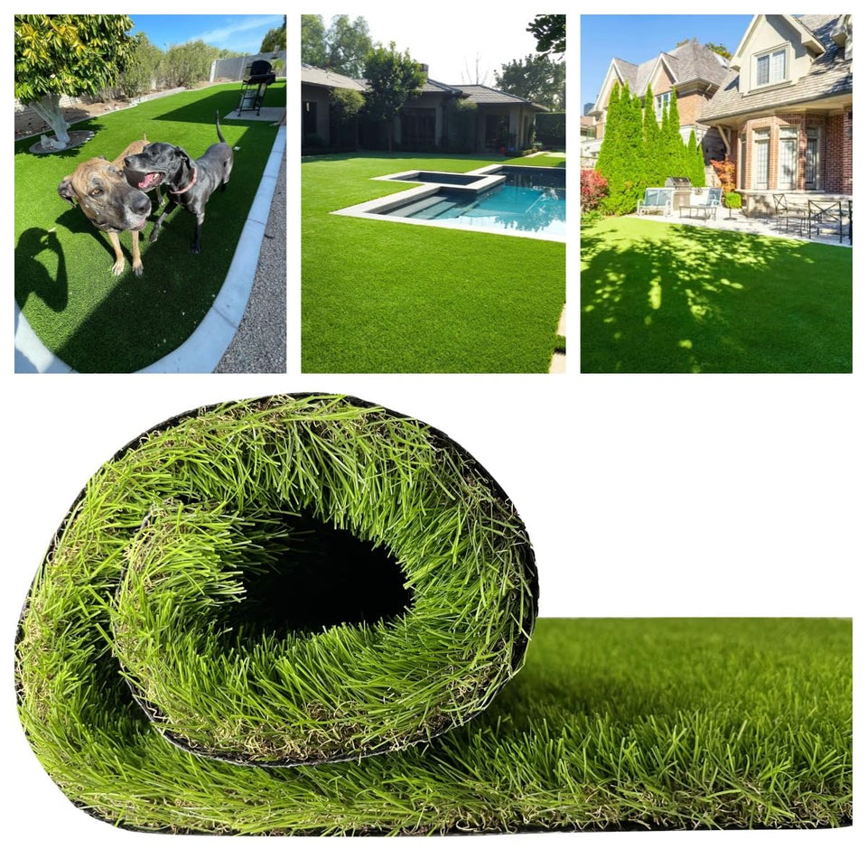 ALTRUISTIC Ultrathick grass turf close-up reveals dense 1.77-inch pile for premium pet-friendly lawns.
