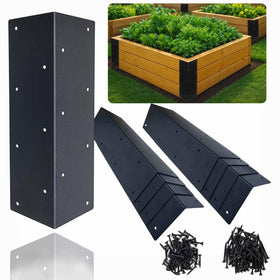 ALXMYAO raised bed corner brackets provide sturdy, stable support for DIY planters.