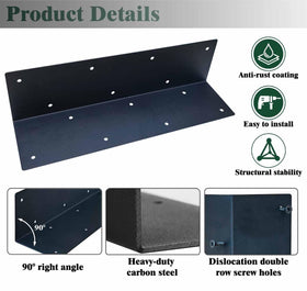 ALXMYAO rustproof coating brackets withstand outdoor weather.