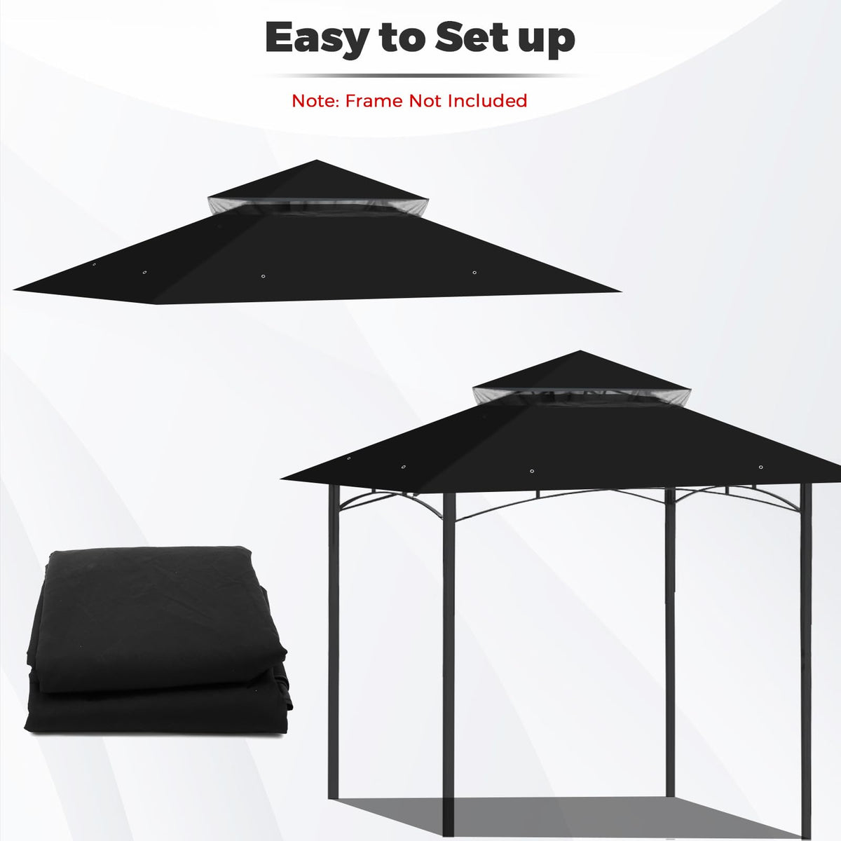 Amadecohome canopy delivers water, wind, and UV protection outdoors
