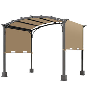 amadecohome pergola replacement cover draped over pergola for quick shade and fresh look