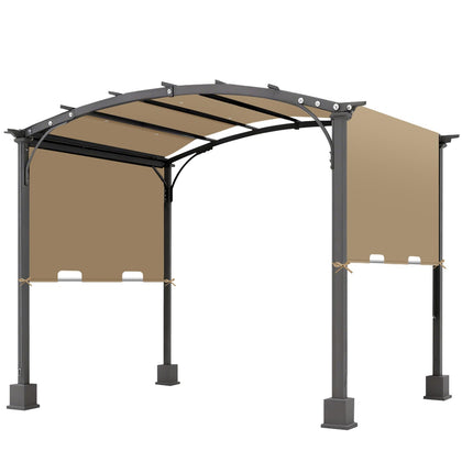 amadecohome pergola replacement cover draped over pergola for quick shade and fresh look