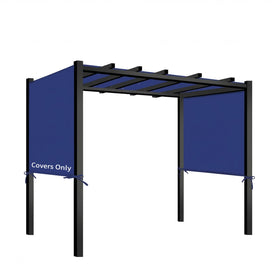 Amadecohome universal pergola canopy blue top for quick shade renewal