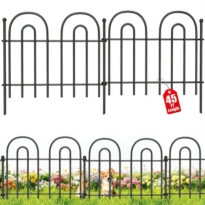 AMAGABELI GARDEN & HOME 32-panel fence ready for quick assembly and border flexibility.