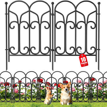 AMAGABELI decorative arch-design fence enhances garden borders with stylish, timeless appeal