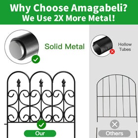 AMAGABELI decorative iron fence design adds elegance to edges