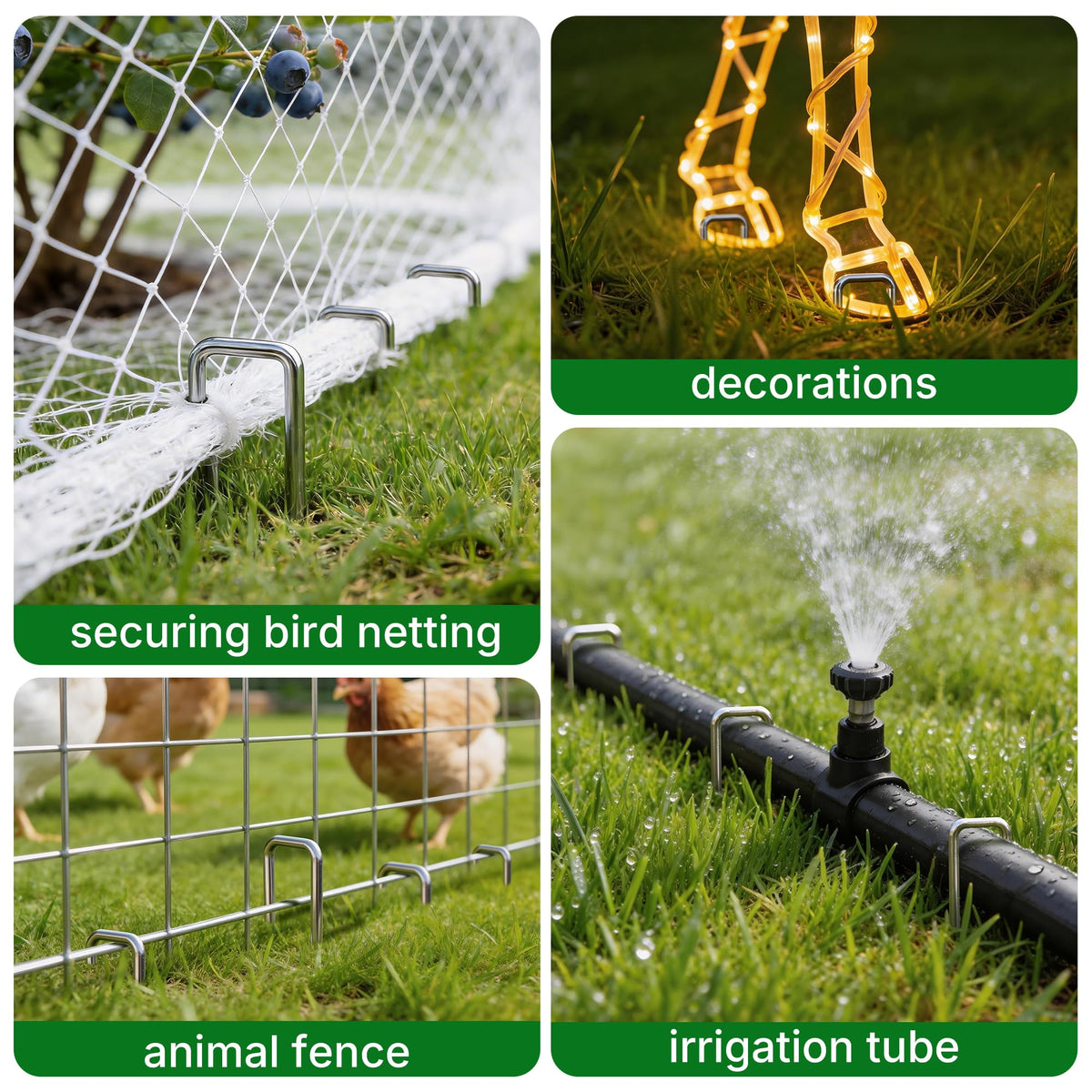AMAGABELI hot-dip galvanized coating protects against rust in all weather.