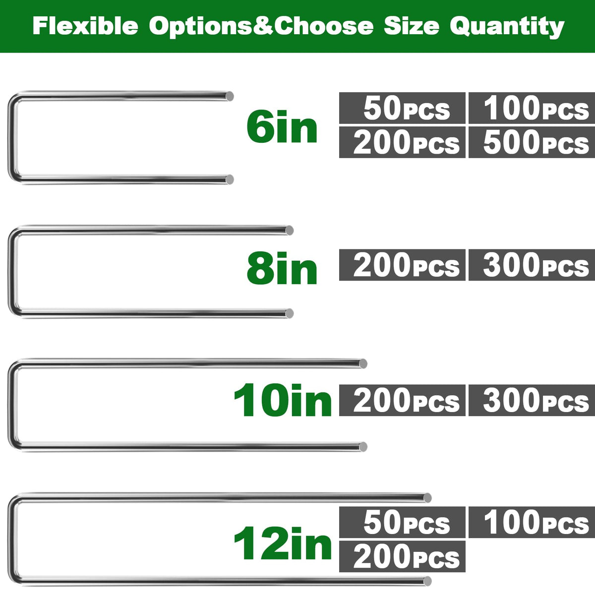 AMAGABELI 11ga staples provide strong holding power for landscape cloth in windy conditions.