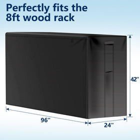 Side handles enable quick placement and removal of the cover