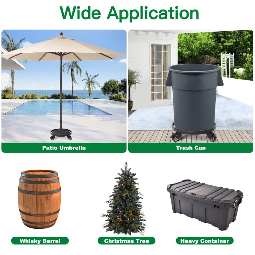 AMAGABELI Garden & Home decorative plant stand adds style and prevents floor scratches