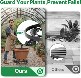 Indoor outdoor plant dolly with wheels from AMAGABELI GARDEN & HOME.