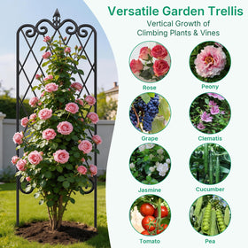 AMAGABELI GARDEN & HOME potted plants trellis setup demonstrates freestanding use in patios.