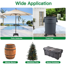 AMAGABELI GARDEN & HOME sturdy roller dolly for large planters.