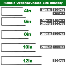 AMAGABELI GARDEN & HOME sharp ends aid quick ground insertion for durable staking.