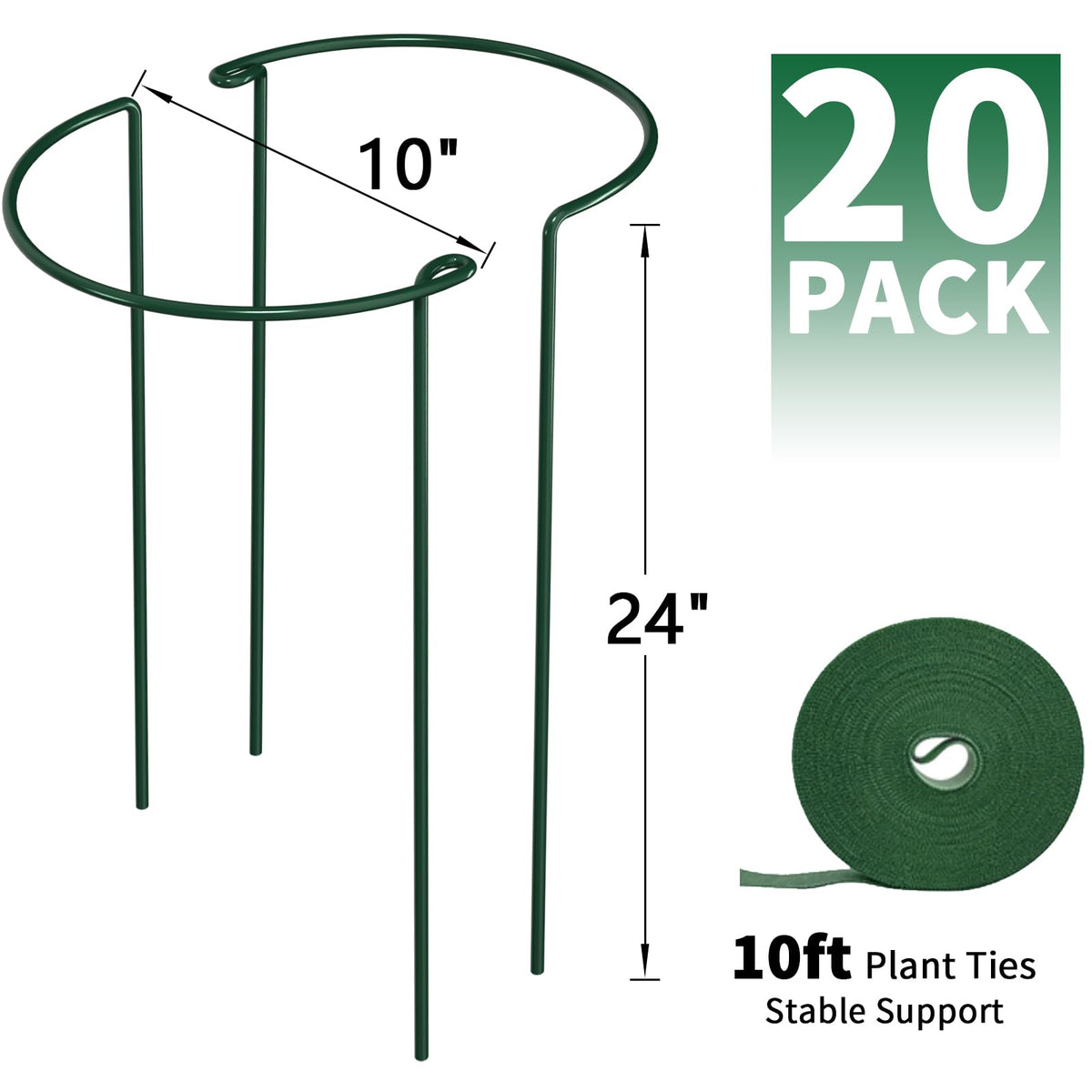 AMAGABELI GARDEN & HOME tomato cage stake keeps vines organized and supported