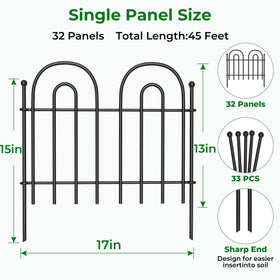 AMAGABELI ground stakes provide sturdy, reusable outdoor fencing setup.