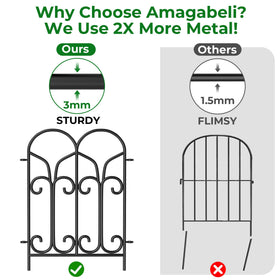 AMAGABELI modular fence connection supports curved, straight, and custom shapes