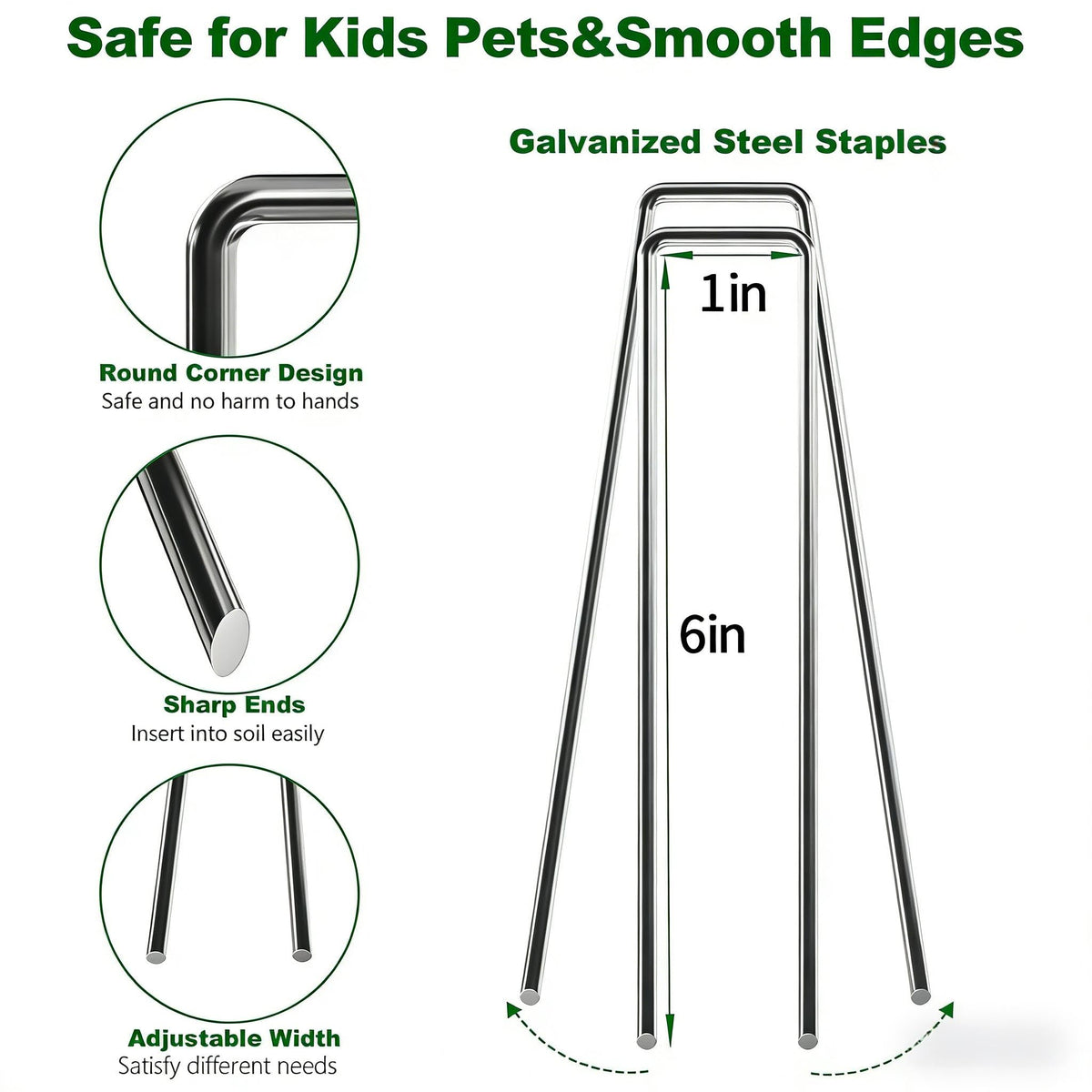 AMAGABELI multiuse landscape stakes shown in a versatile outdoor setup.