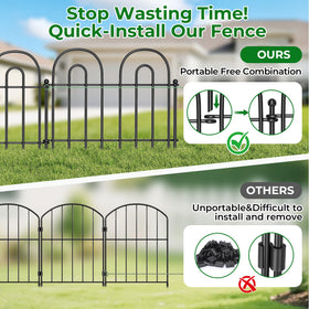 AMAGABELI pet barrier helps keep dogs safe in yard.