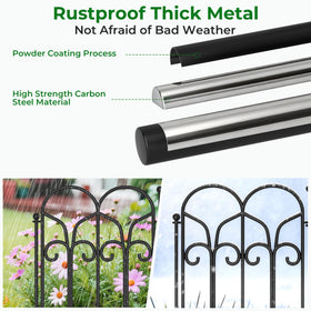 AMAGABELI powder-coated black finish resists weathering and maintains a polished look