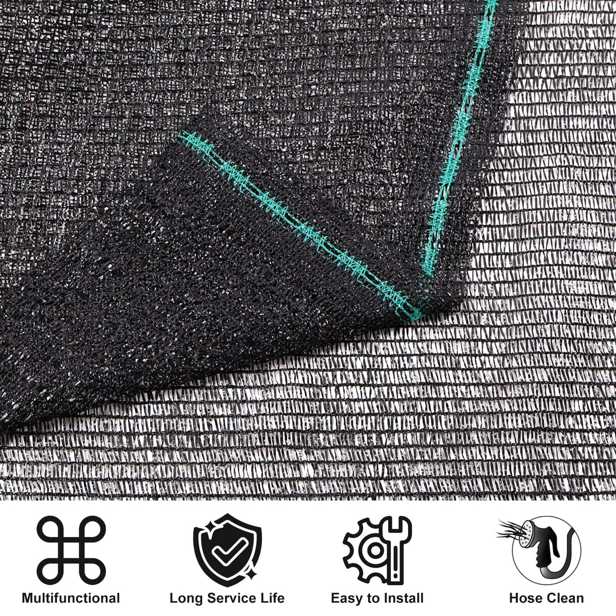 Amagenix roll showing eyelets along edge for quick shade setups