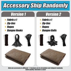 Amagenix mocha shade cloth for patios and pergolas with stylish color