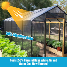 Amagenix UV-resistant shade mesh in black for outdoor shielding