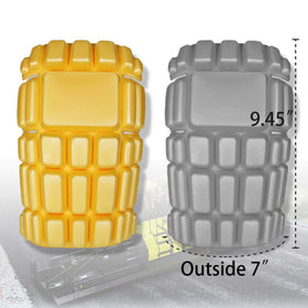 Knee pad dimensions 9.45 by 6.6 by 0.7 inches for reference
