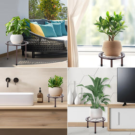 Amaoot sturdy multi-pot holder supports multiple pots for a cohesive display.