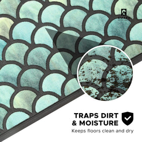 AMARU DOOR MATS raised edges trap dirt and protect floors
