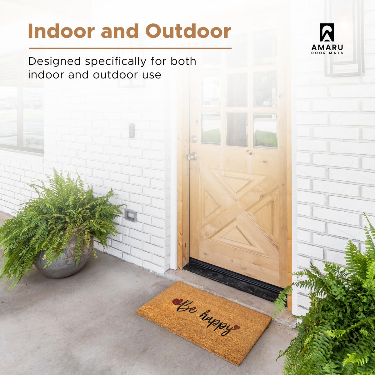 AMARU DOOR MATS welcome entryway design adds warmth to your doorway