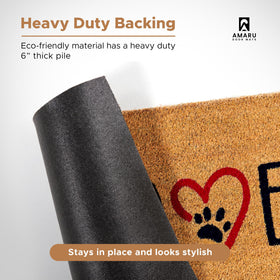 AMARU durable outdoor door mat for patios and hallways