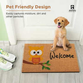 AMARU DOOR MATS gift-ready coconut fiber mat.
