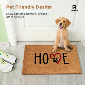 AMARU gift-ready dog footprints mat for housewarmings