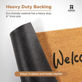 AMARU DOOR MATS minimalist design complements modern doors.