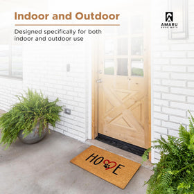 AMARU natural coir welcome mat suits both entryways and kitchens