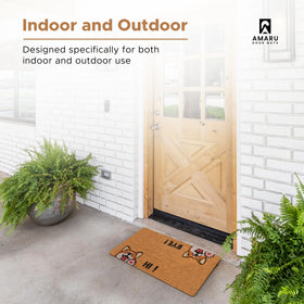 AMARU welcome door mat ideal for porches and entryways